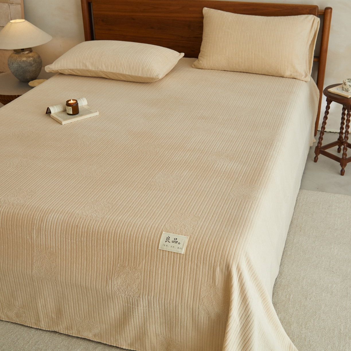 91家纺网 家纺一手货源 找家纺 （总）早晨家纺 2025新款红金龙纯色烂花牛奶绒床单