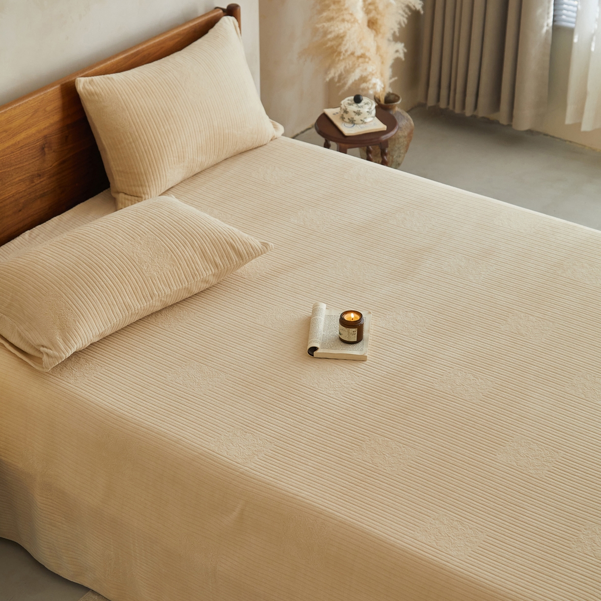 91家纺网 家纺一手货源 找家纺 （总）早晨家纺 2025新款红金龙纯色烂花牛奶绒床单