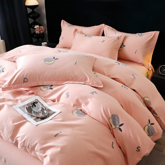 91家纺网 家纺一手货源 找家纺 （总）2025新款叶语系-活性全棉磨毛四件套加厚保暖印花纯棉四件套床单款床笠款四件套多规格斜纹三件套