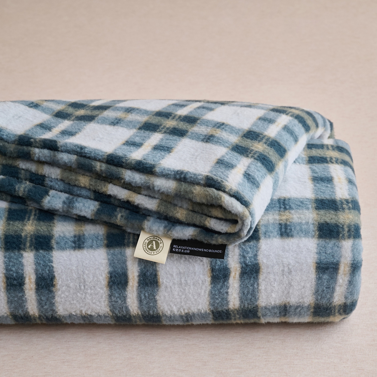 早晨家纺 2025新款230g羊驼绒复古格牛奶绒床单 威尔士亲格