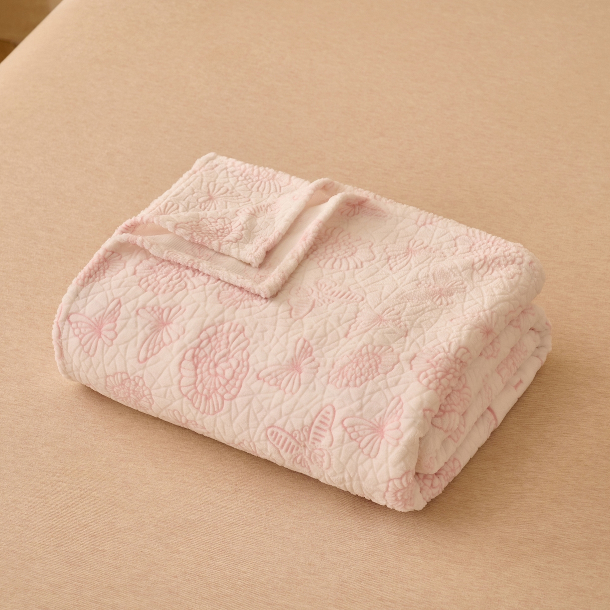 91家纺网 家纺一手货源 找家纺 早晨家纺 2025新款高克重牛奶绒烂花单品床单 粉絮