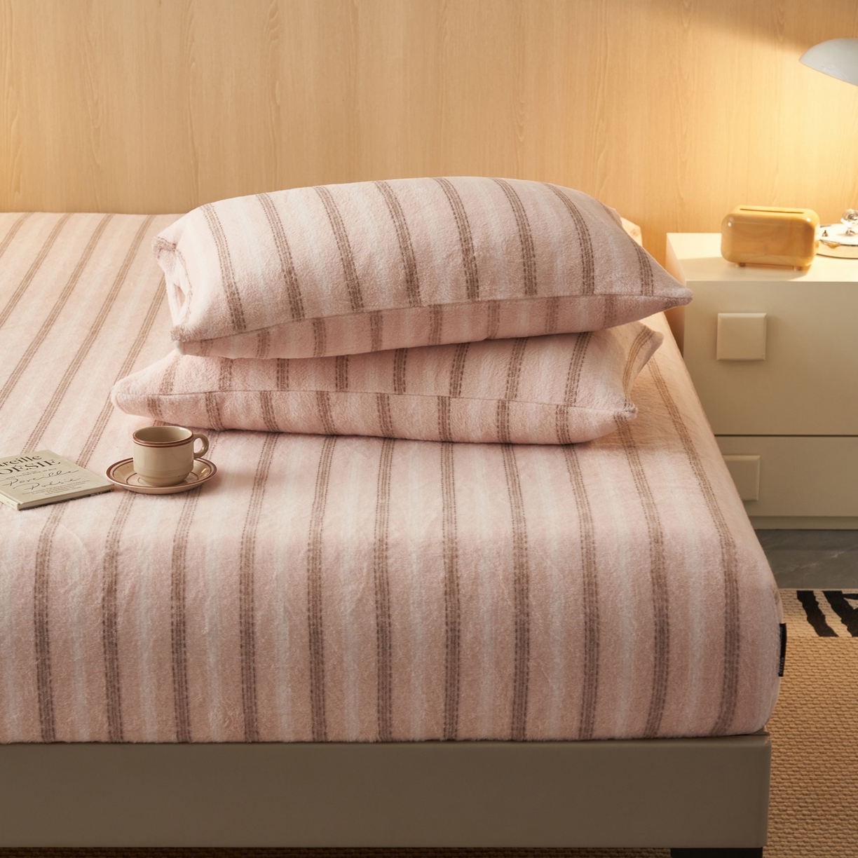 91家纺网 家纺一手货源 找家纺 （总）早晨家纺 2025新款未末款仿羊绒牛奶绒单枕套