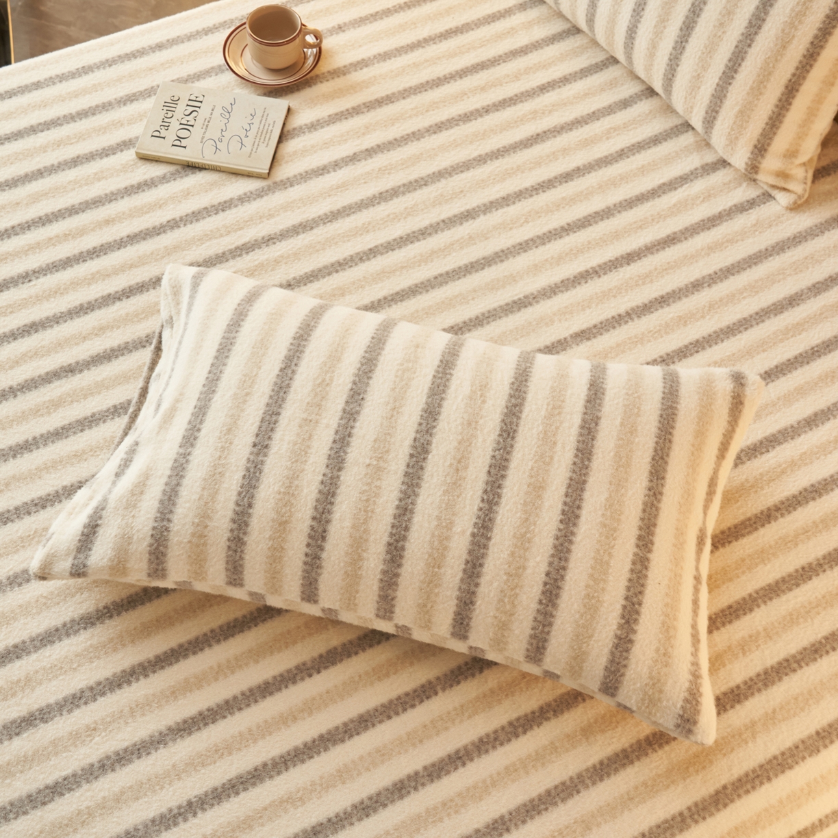 91家纺网 家纺一手货源 找家纺 （总）早晨家纺 2025新款未末款仿羊绒牛奶绒单枕套