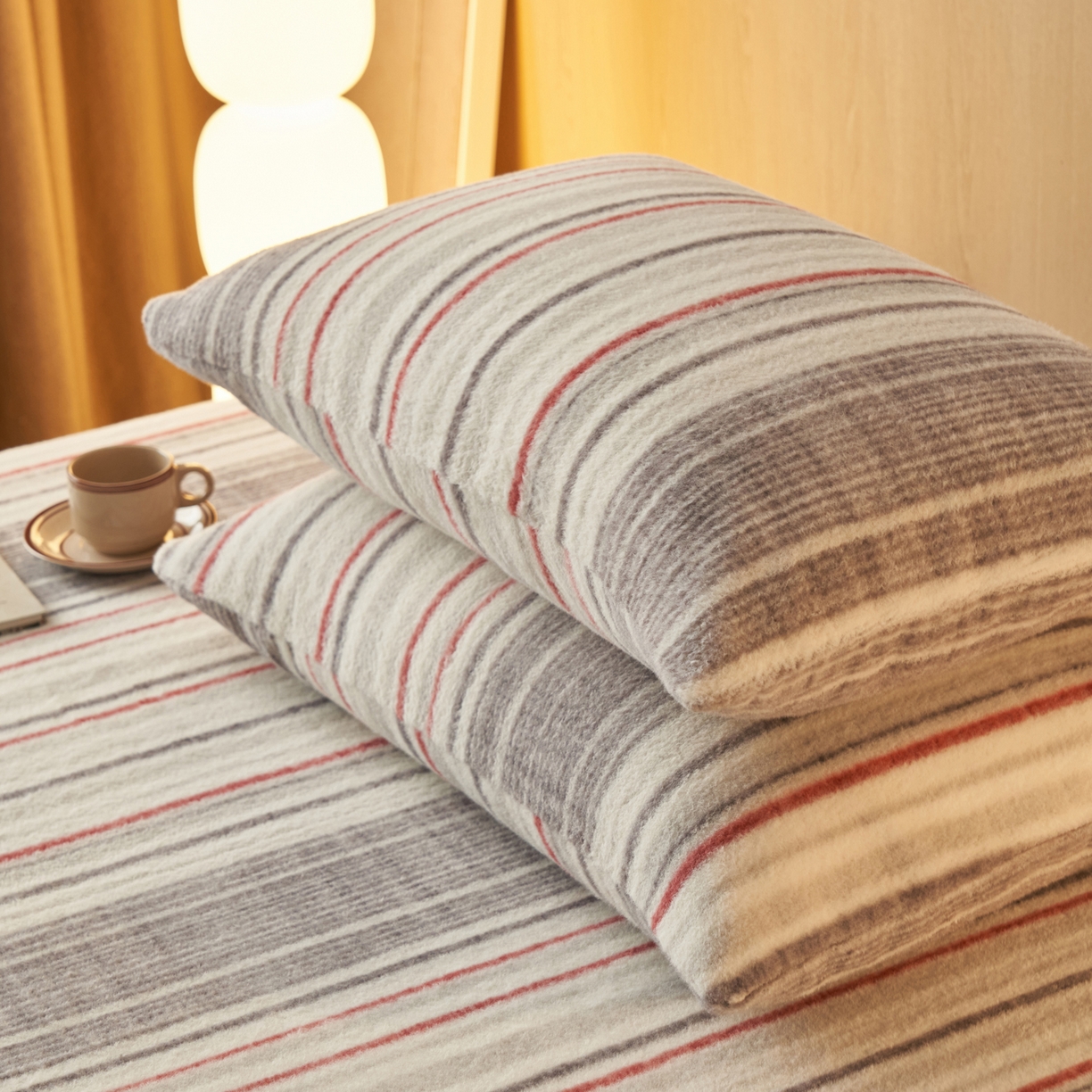 91家纺网 家纺一手货源 找家纺 早晨家纺 2025新款未末款仿羊绒牛奶绒单枕套 未末-彩纹