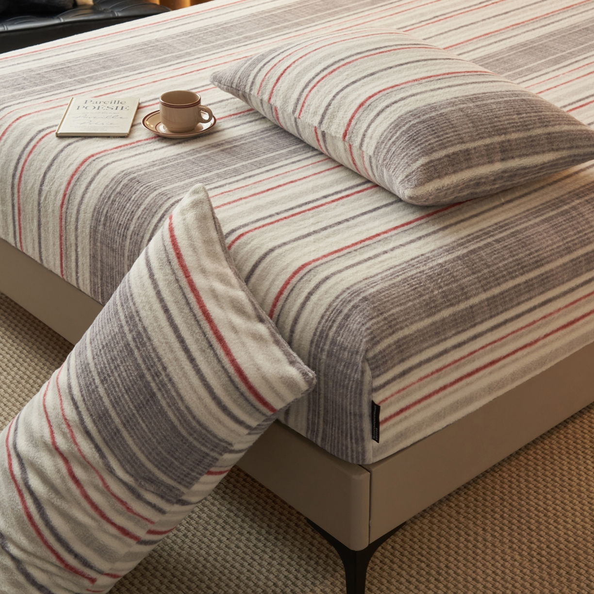 91家纺网 家纺一手货源 找家纺 早晨家纺 2025新款未末款仿羊绒牛奶绒单枕套 未末-彩纹