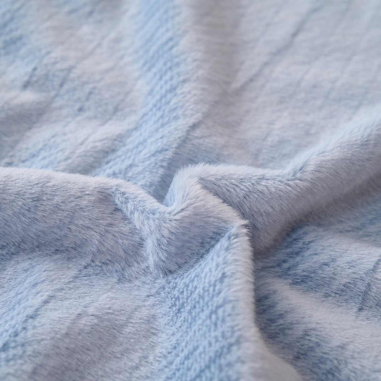 91家纺网 家纺一手货源 找家纺 早晨家纺 2025新款流星款高克重牛奶绒阳离子提花兔毛单枕套 流星-雾蓝