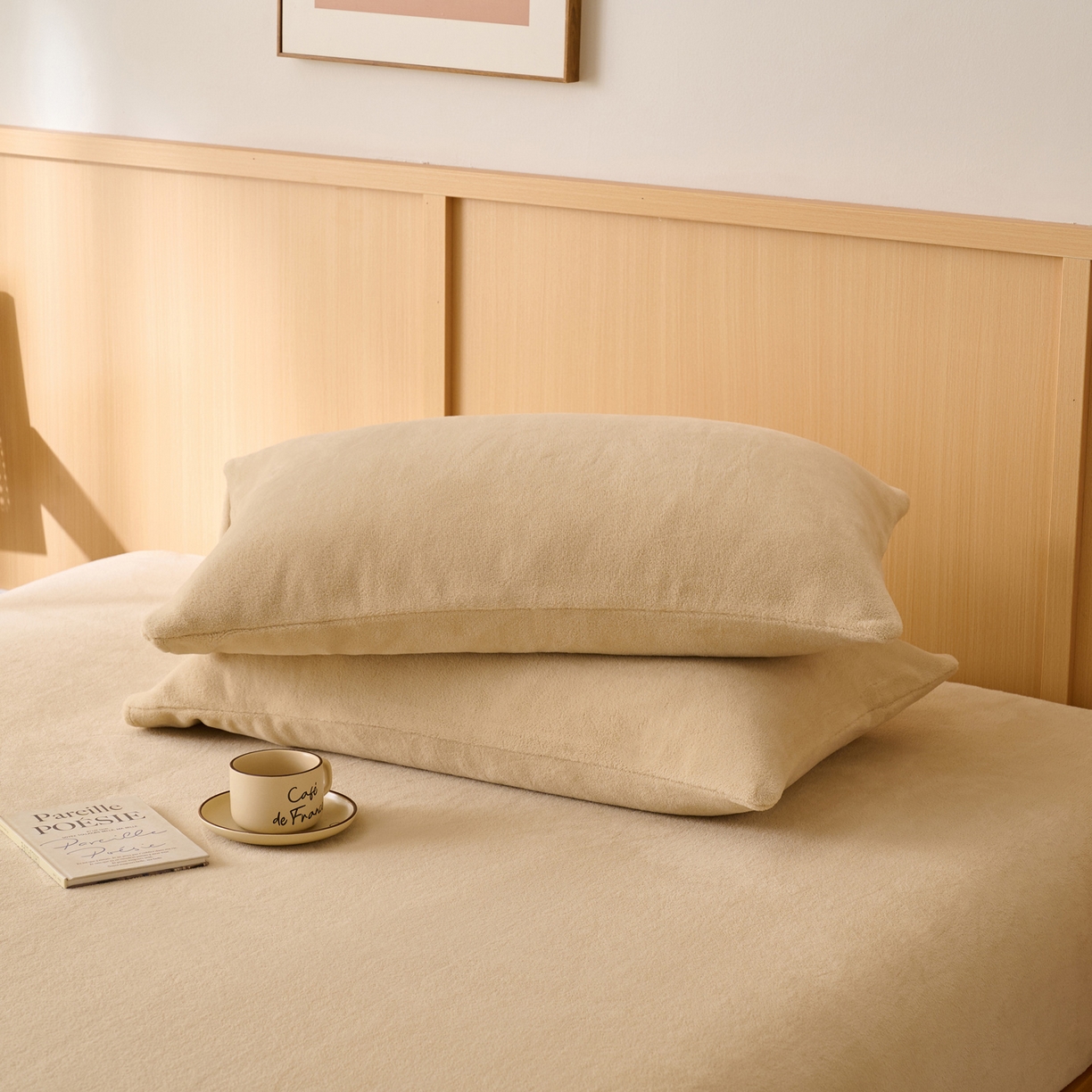 91家纺网 家纺一手货源 找家纺 （总）早晨家纺 2025新款华泰款高克重牛奶绒仿羊绒单枕套