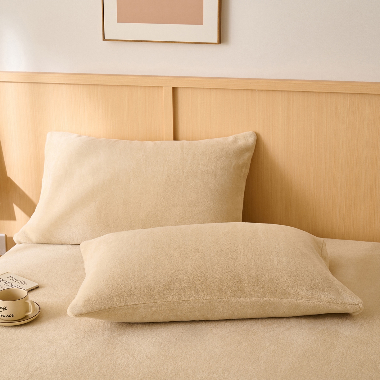 91家纺网 家纺一手货源 找家纺 （总）早晨家纺 2025新款华泰款高克重牛奶绒仿羊绒单枕套