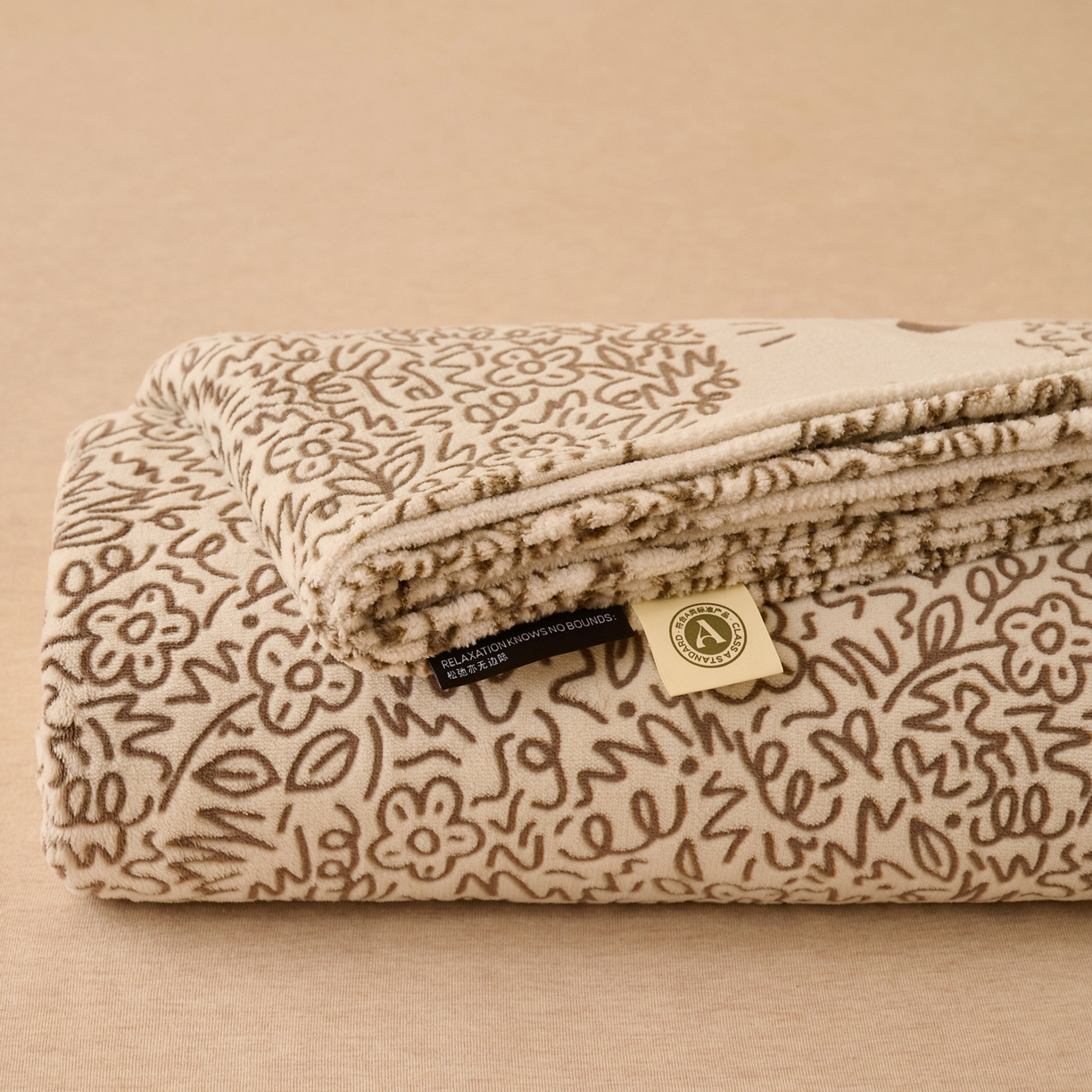 91家纺网 家纺一手货源 找家纺 早晨家纺 2025新款高克重牛奶绒烂花单品床单 萌喵漫庭