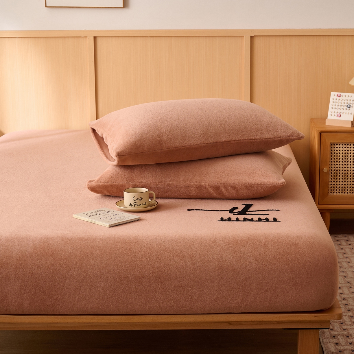 91家纺网 家纺一手货源 找家纺 （总）早晨家纺 2025新款华泰款高克重牛奶绒仿羊绒单枕套