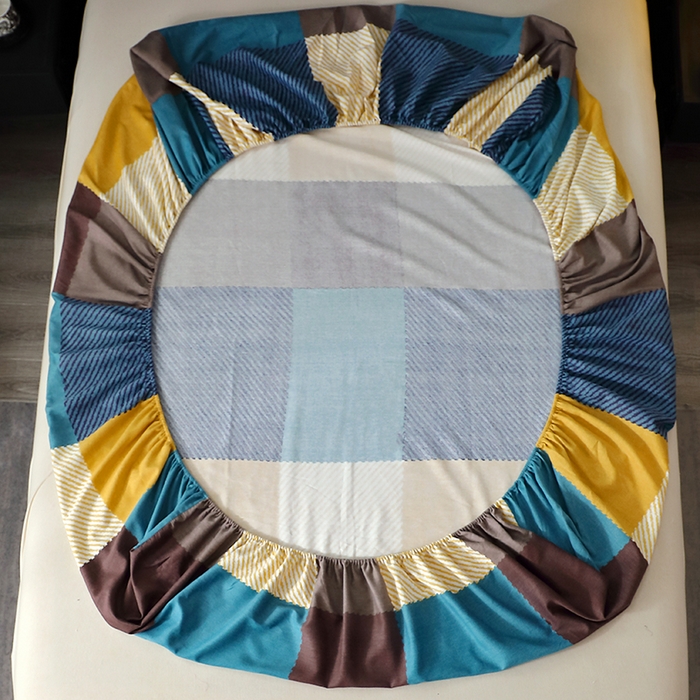 91家纺网 家纺一手货源 找家纺 晶缦家纺 2025叶语系·纯棉活性全棉磨毛四件套 魔方城