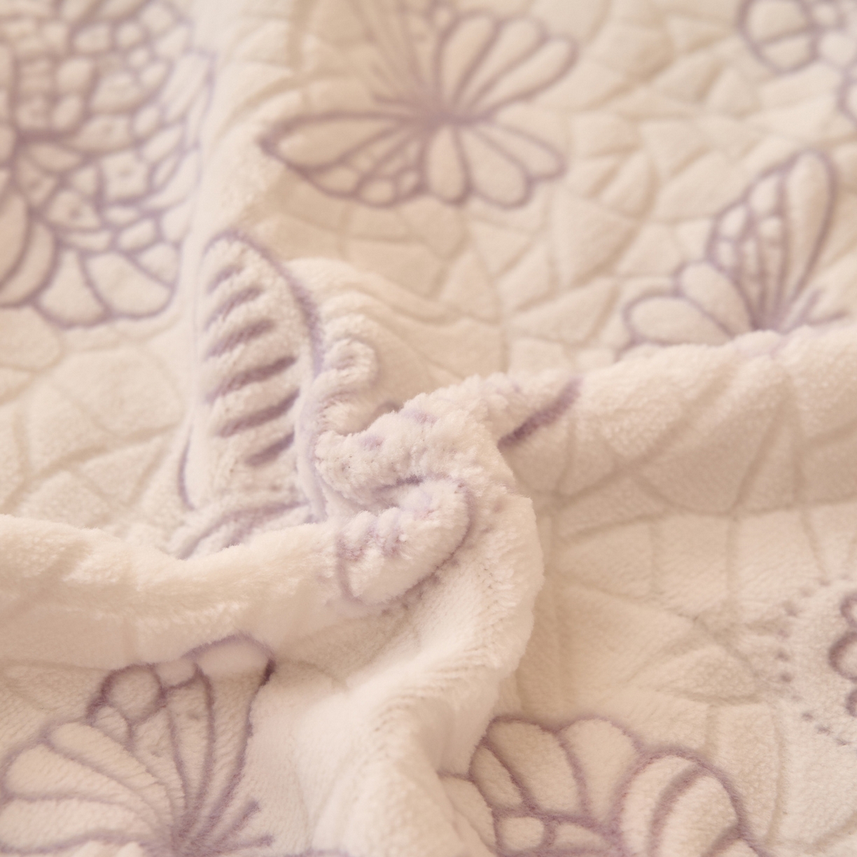 91家纺网 家纺一手货源 找家纺 早晨家纺 2025新款高克重牛奶绒烂花单品床单 紫絮