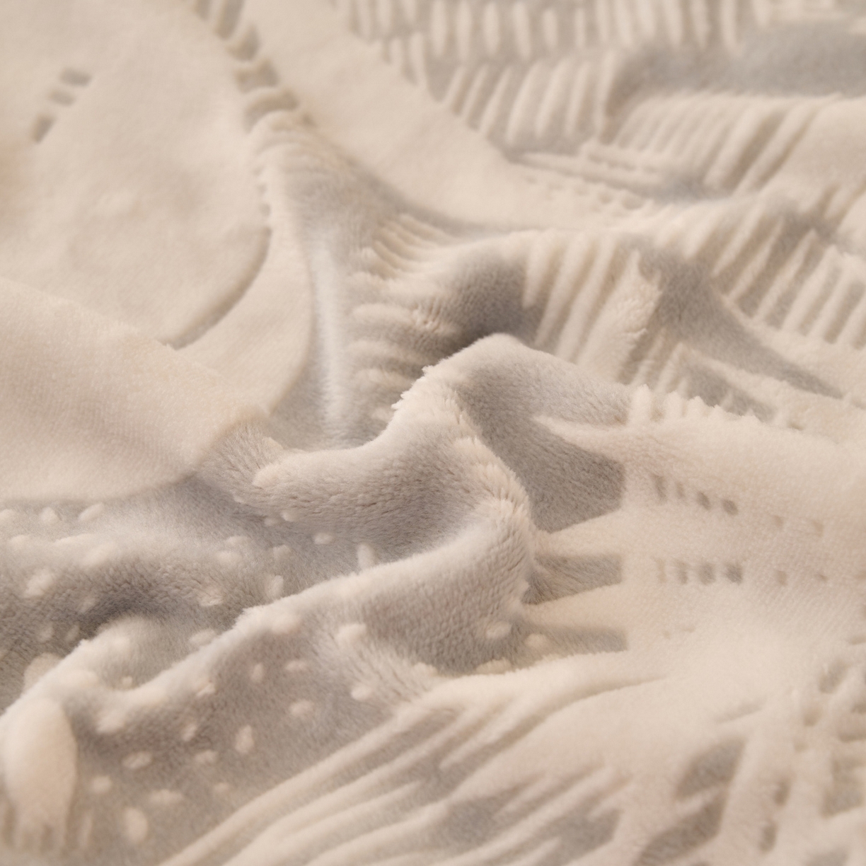 91家纺网 家纺一手货源 找家纺 早晨家纺 2025新款高克重牛奶绒烂花枕套 叶语灰