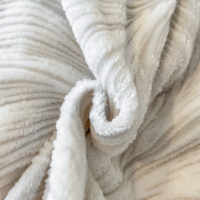 91家纺网 家纺一手货源 找家纺 诺梵家纺 2025新款兔毛绒包边 雕花绒四件套 冬恋羽-灰