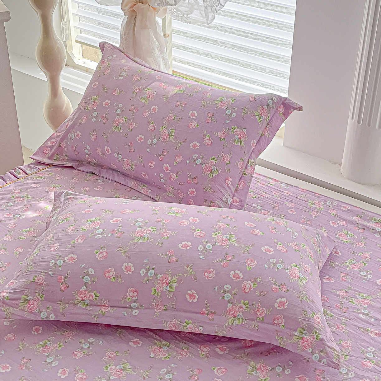 91家纺网 家纺一手货源 找家纺 子钦家纺 2025新款云朵棉水洗棉韩版双层花边公主风床裙床裙三件套 床裙-普罗爱思