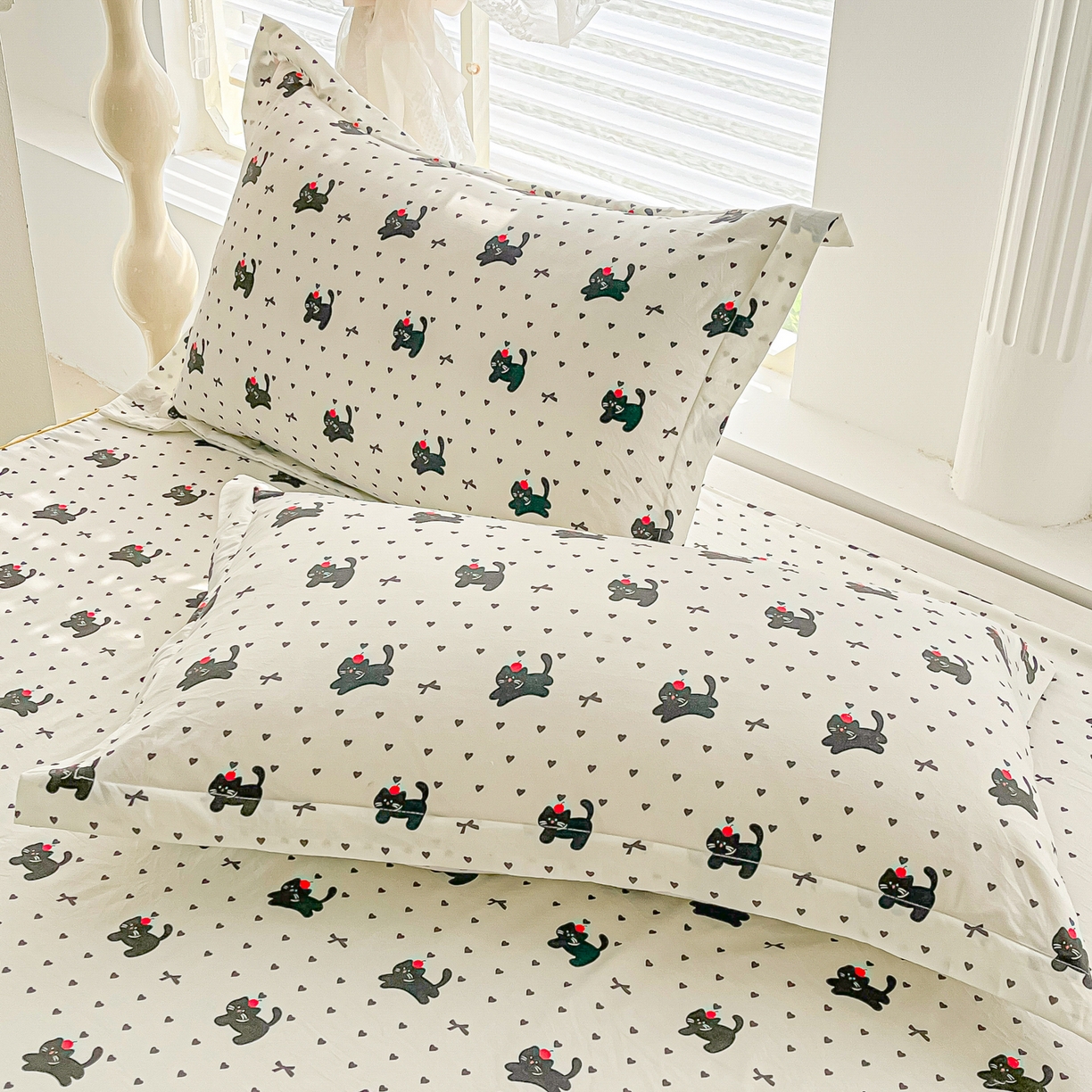 91家纺网 家纺一手货源 找家纺 （总）子钦家纺 2025新款云朵棉水洗棉韩版双层花边公主风床裙床裙三件套