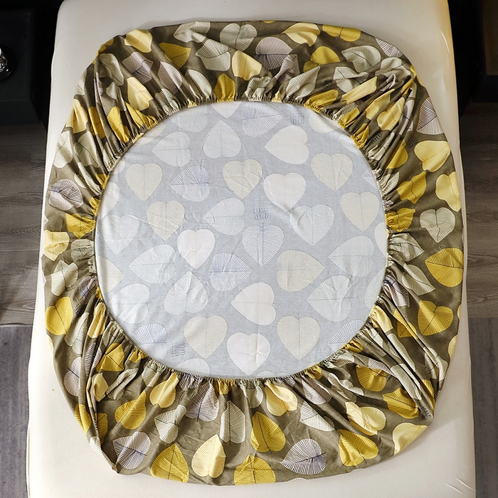 91家纺网 家纺一手货源 找家纺 晶缦家纺 2025叶语系·纯棉活性全棉磨毛四件套 叶语聆风