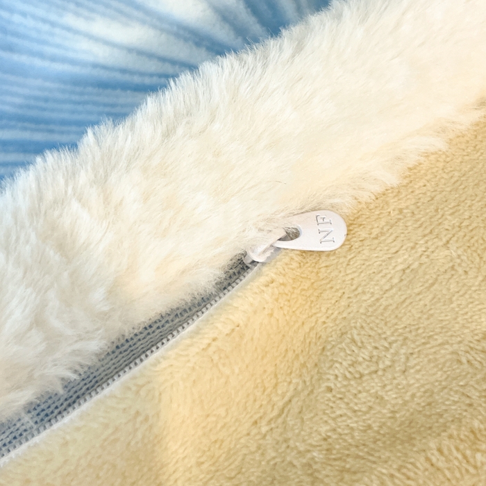 91家纺网 家纺一手货源 找家纺 诺梵家纺 2025新款兔毛绒包边 雕花绒四件套 杏坞-蓝