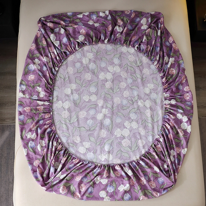 91家纺网 家纺一手货源 找家纺 晶缦家纺 2025叶语系·纯棉活性全棉磨毛四件套 拥抱花季