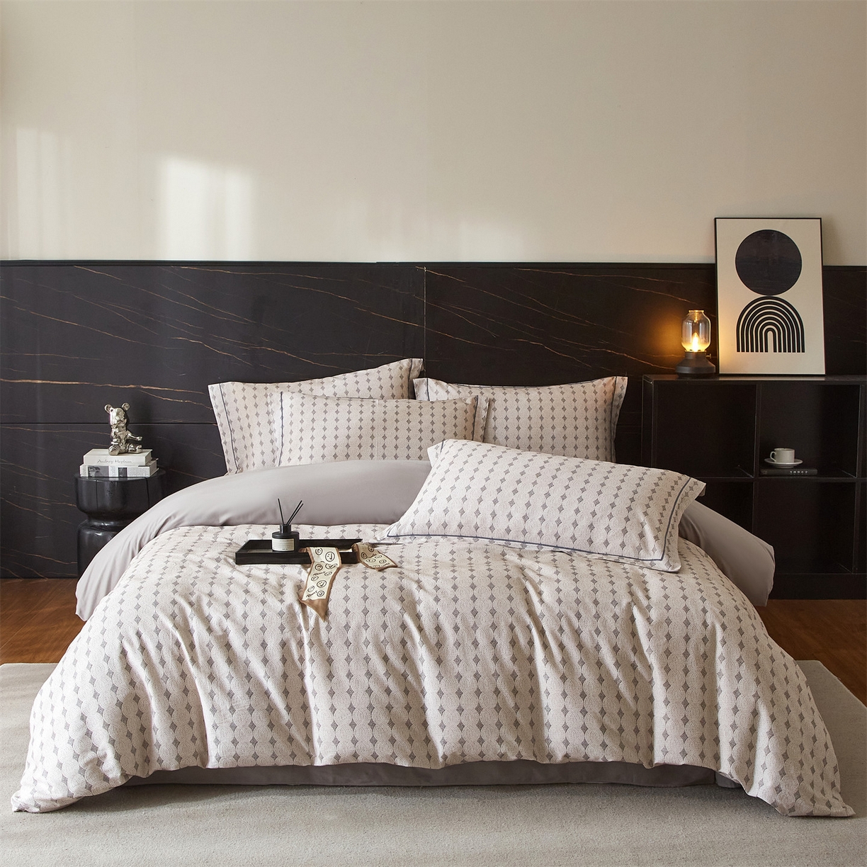 91家纺网 家纺一手货源 找家纺 （总）品乐家纺 2025新款32支超柔生态磨毛四件套