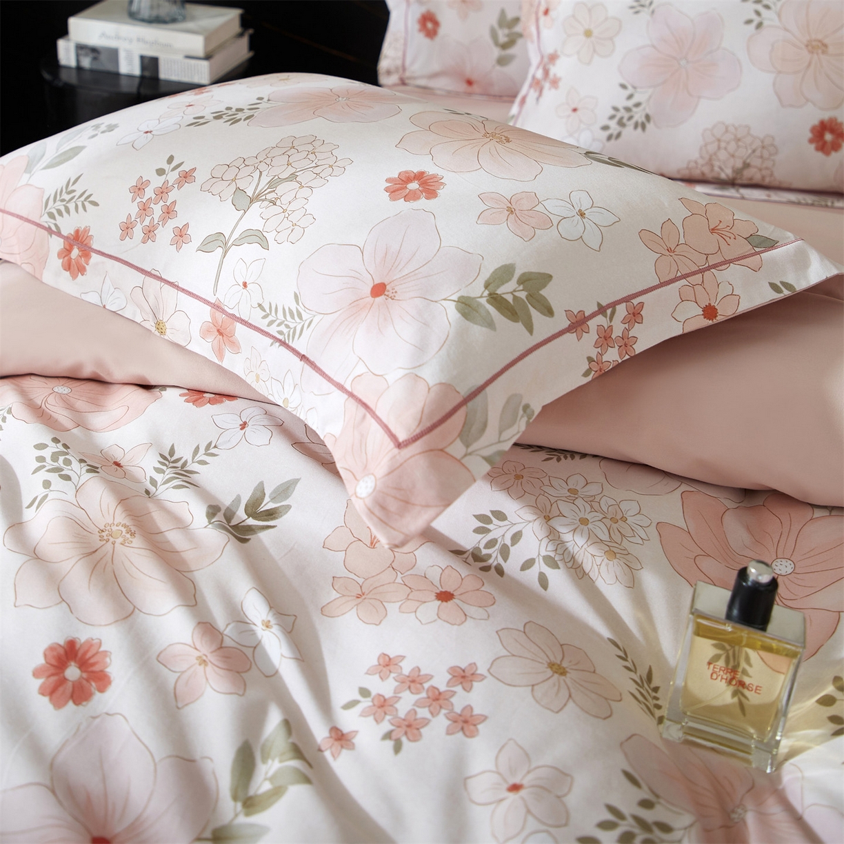 91家纺网 家纺一手货源 找家纺 品乐家纺 2025新款32支超柔生态磨毛四件套 春意