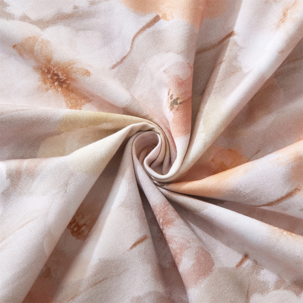 91家纺网 家纺一手货源 找家纺 品乐家纺 2025新款32支超柔生态磨毛四件套 朵唯-桔