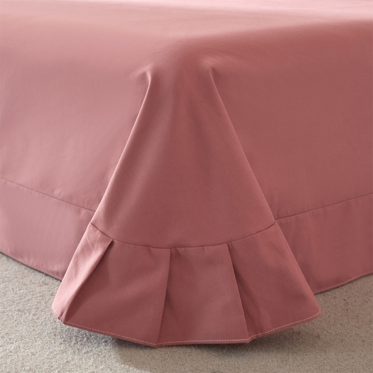 91家纺网 家纺一手货源 找家纺 品乐家纺 2025新款32支超柔生态磨毛四件套 景秋-红