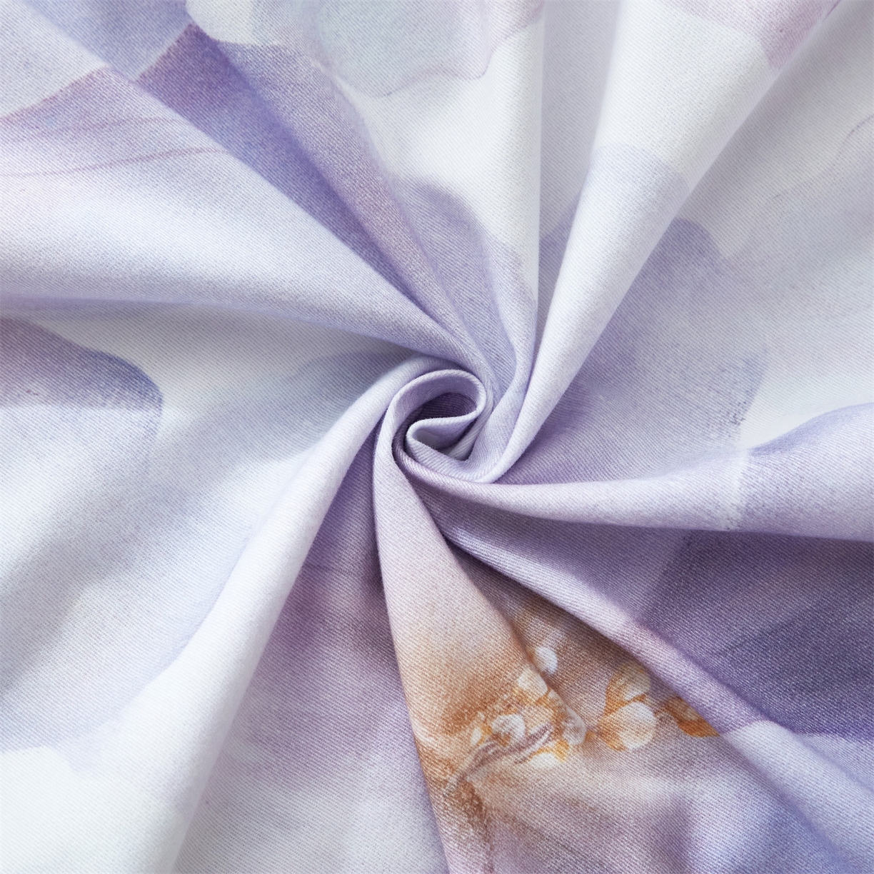 91家纺网 家纺一手货源 找家纺 品乐家纺 2025新款32支超柔生态磨毛四件套 郁郁幽兰-紫