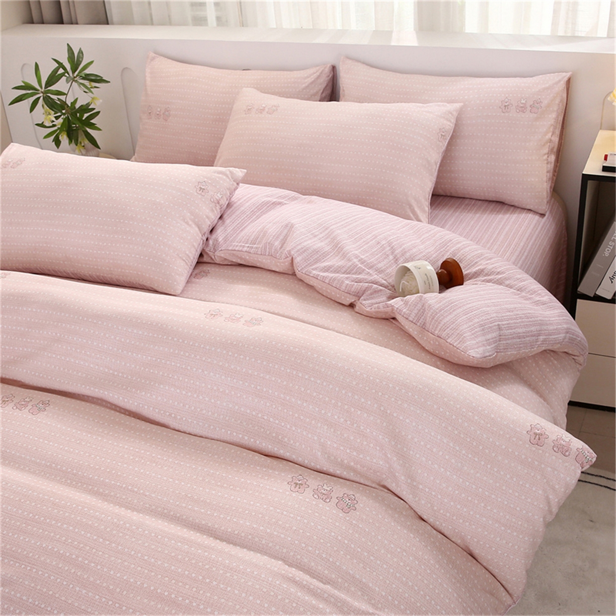 91家纺网 家纺一手货源 找家纺 （总）织写 2025新款加厚磨毛澳绒棉四件套