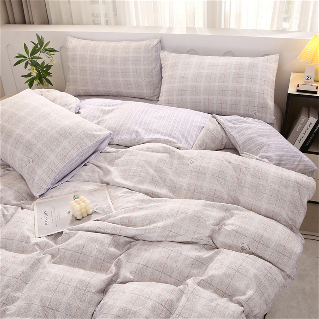 91家纺网 家纺一手货源 找家纺 织写 2025新款加厚磨毛澳绒棉四件套 繁华