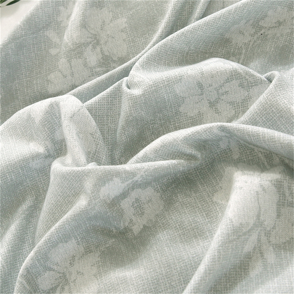 91家纺网 家纺一手货源 找家纺 织写 2025新款加厚磨毛澳绒棉四件套 美式田园-蓝灰