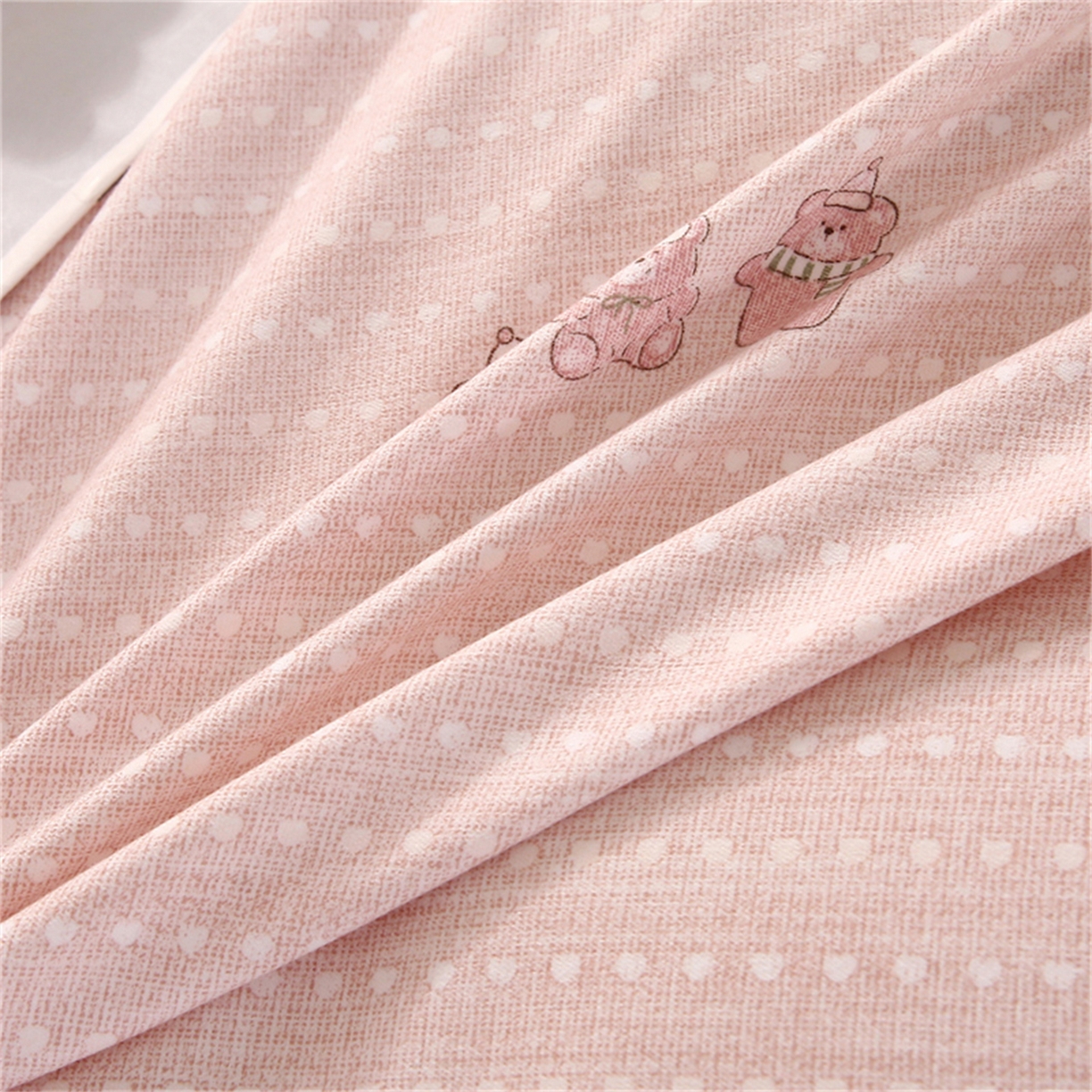 91家纺网 家纺一手货源 找家纺 织写 2025新款加厚磨毛澳绒棉四件套 开心小熊