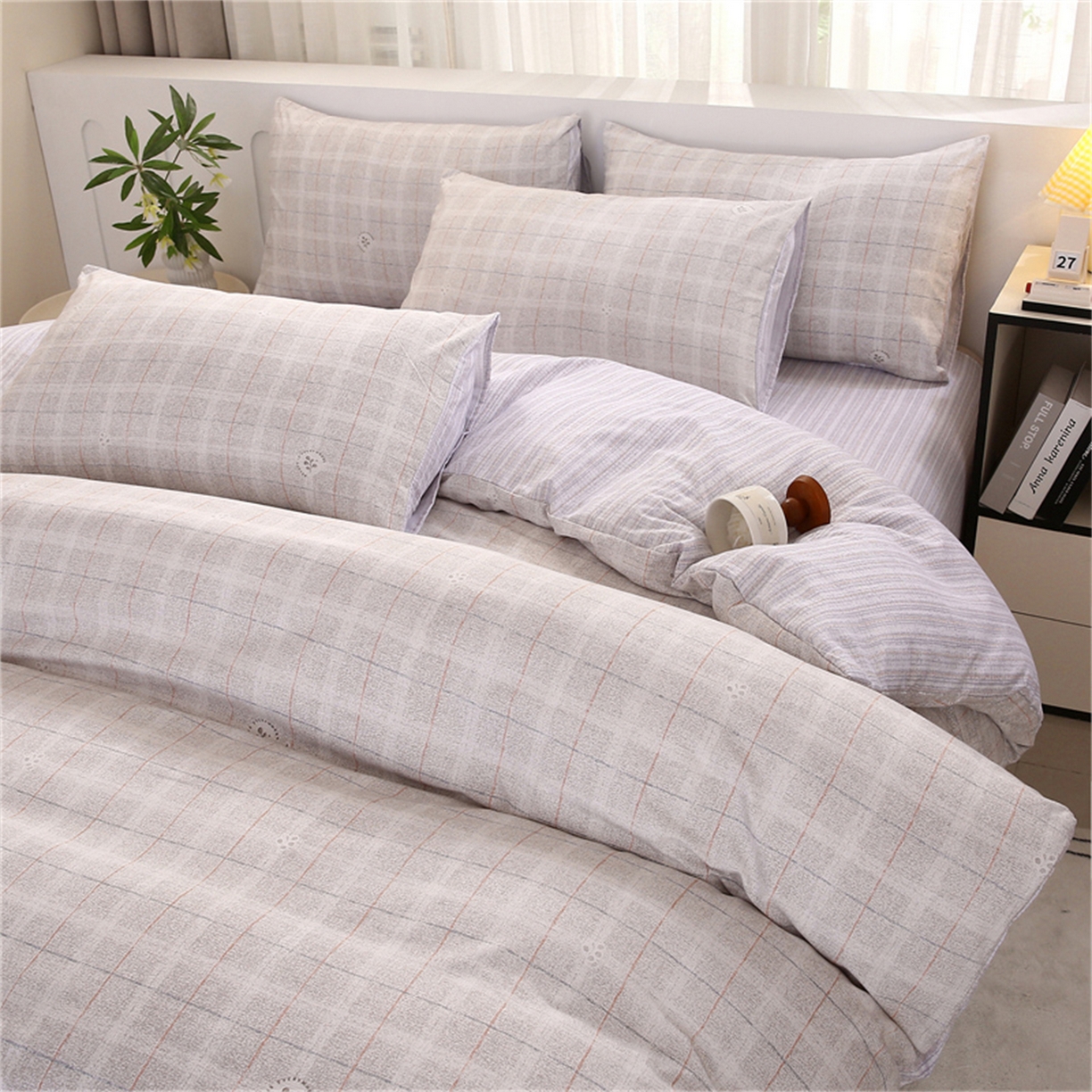 91家纺网 家纺一手货源 找家纺 织写 2025新款加厚磨毛澳绒棉四件套 繁华