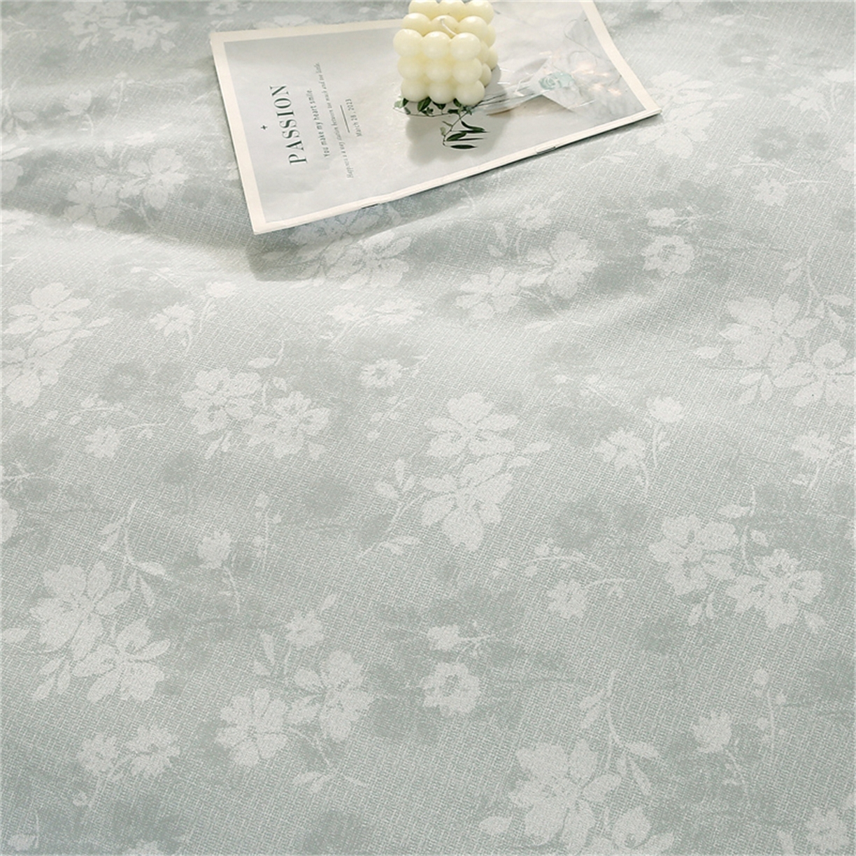 91家纺网 家纺一手货源 找家纺 织写 2025新款加厚磨毛澳绒棉四件套 美式田园-蓝灰