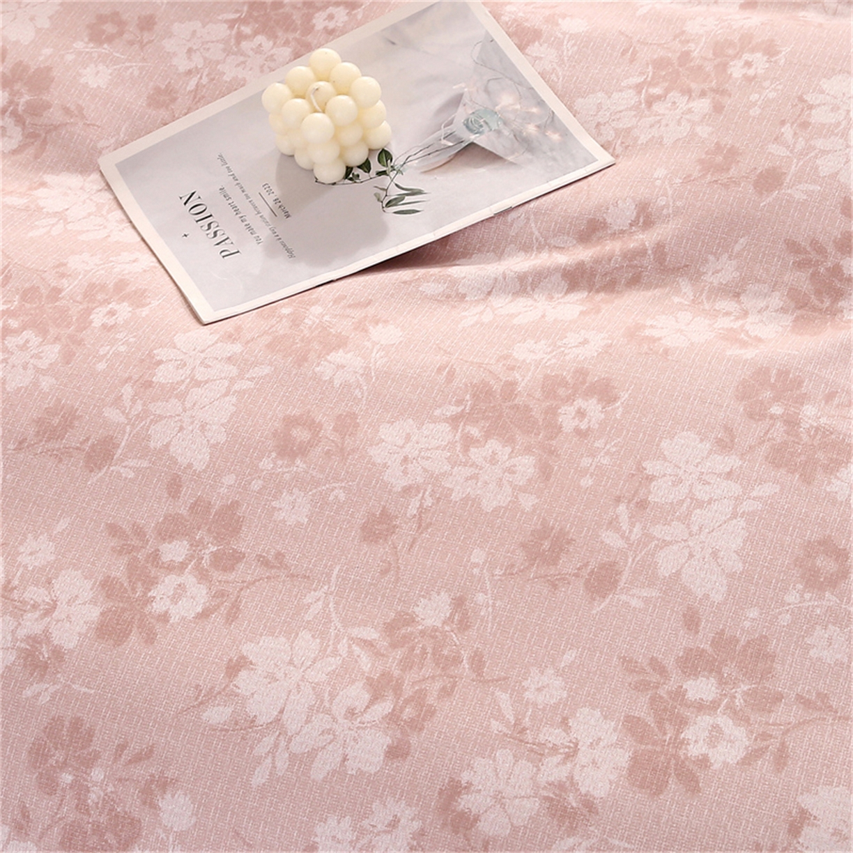 91家纺网 家纺一手货源 找家纺 织写 2025新款加厚磨毛澳绒棉四件套 美式田园-粉