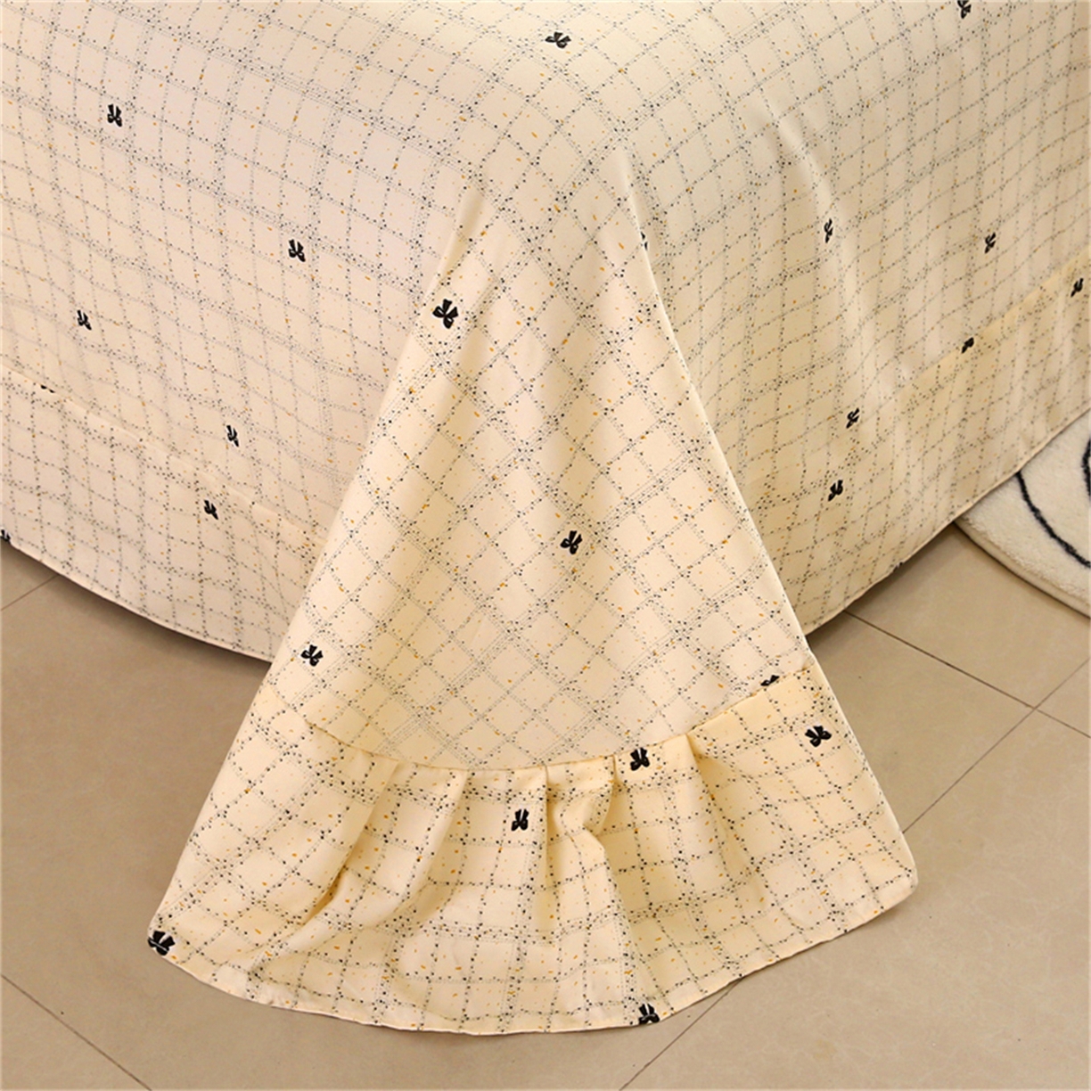 91家纺网 家纺一手货源 找家纺 织写 2025新款加厚磨毛澳绒棉四件套 幽香浪漫-黄