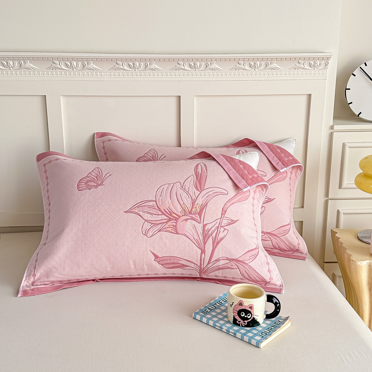 91家纺网 家纺一手货源 找家纺 （总）2025新款全棉四层纱布枕巾纯棉一对装全棉纱布枕头巾简约馨梦枕