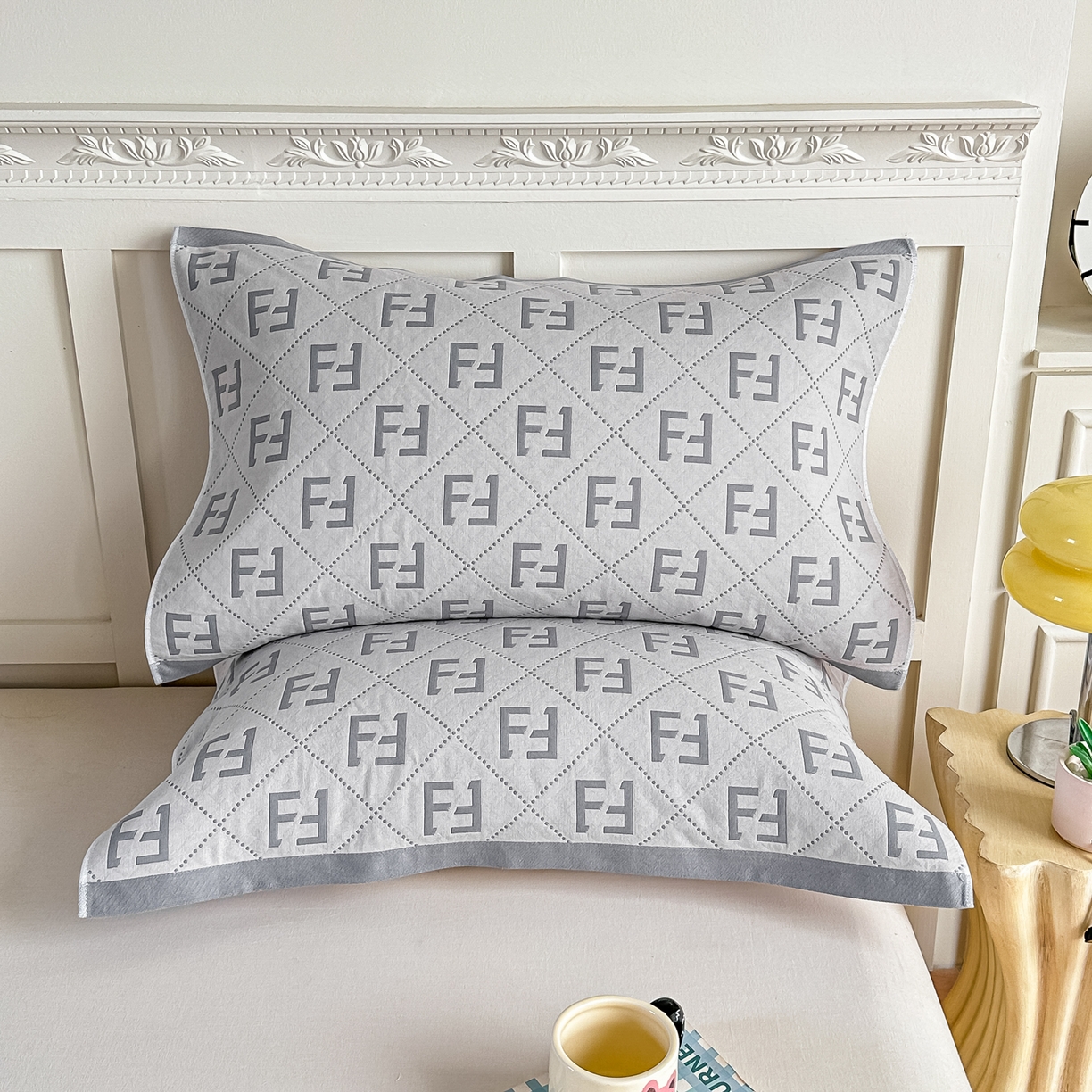 91家纺网 家纺一手货源 找家纺 （总）2025新款全棉四层纱布枕巾纯棉一对装全棉纱布枕头巾简约馨梦枕