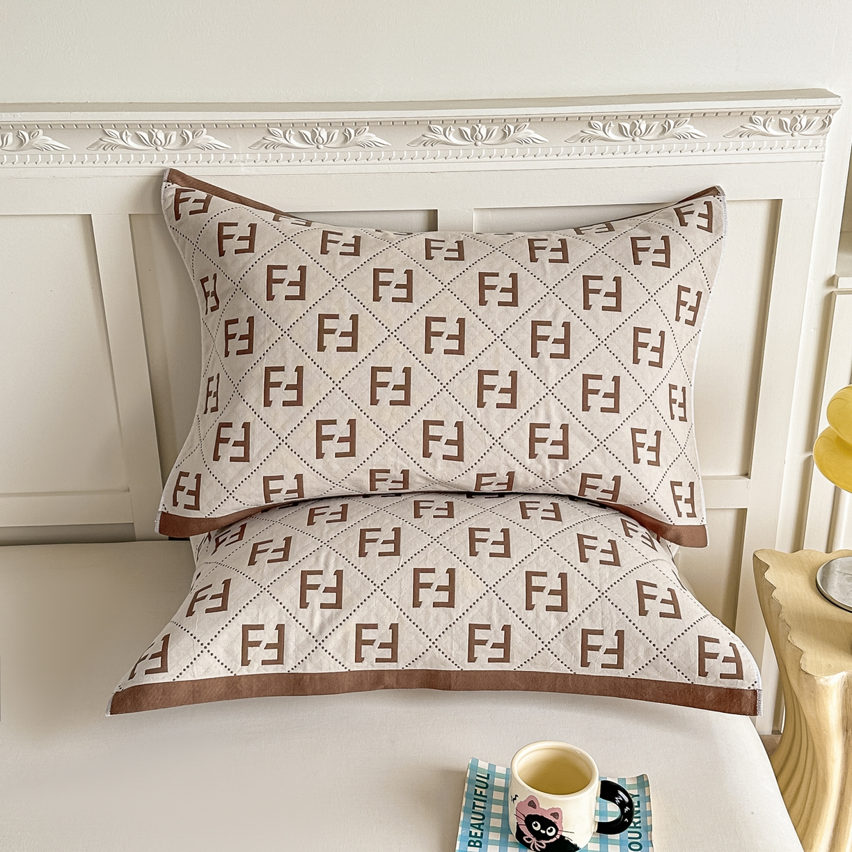 91家纺网 家纺一手货源 找家纺 （总）2025新款全棉四层纱布枕巾纯棉一对装全棉纱布枕头巾简约馨梦枕