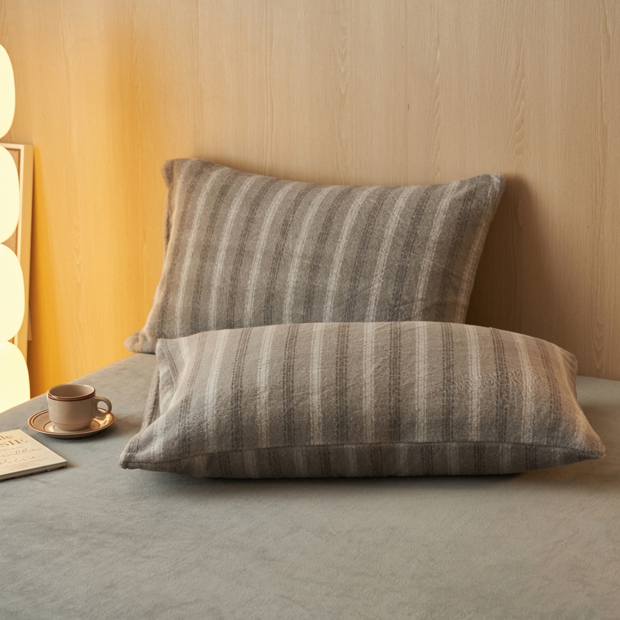 91家纺网 家纺一手货源 找家纺 早晨家纺 2025新款未末款仿羊绒牛奶绒四件套 未末-深灰