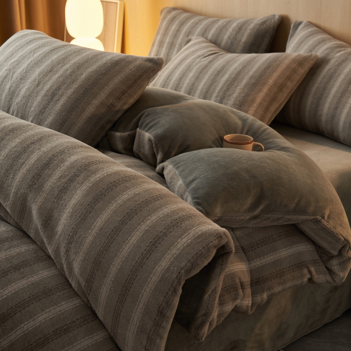 91家纺网 家纺一手货源 找家纺 （总）早晨家纺 2025新款未末款仿羊绒牛奶绒四件套