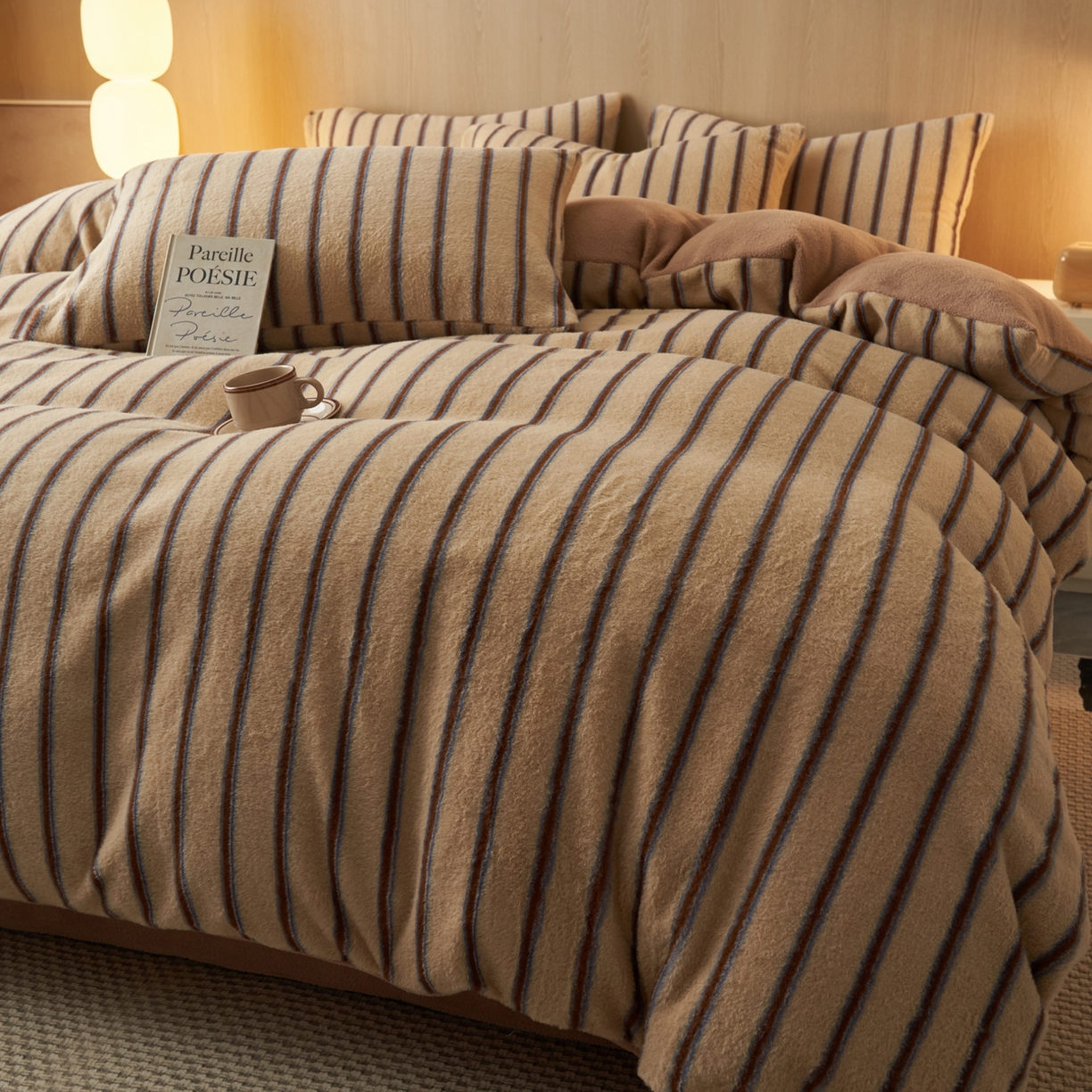 91家纺网 家纺一手货源 找家纺 （总）早晨家纺 2025新款未末款仿羊绒牛奶绒四件套