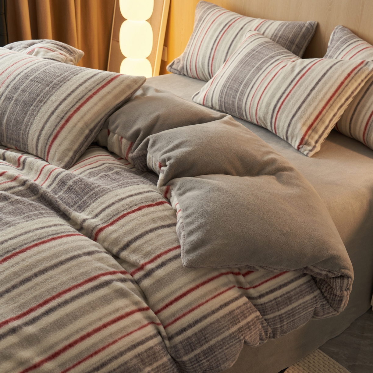 91家纺网 家纺一手货源 找家纺 早晨家纺 2025新款未末款仿羊绒牛奶绒四件套 未末-彩纹