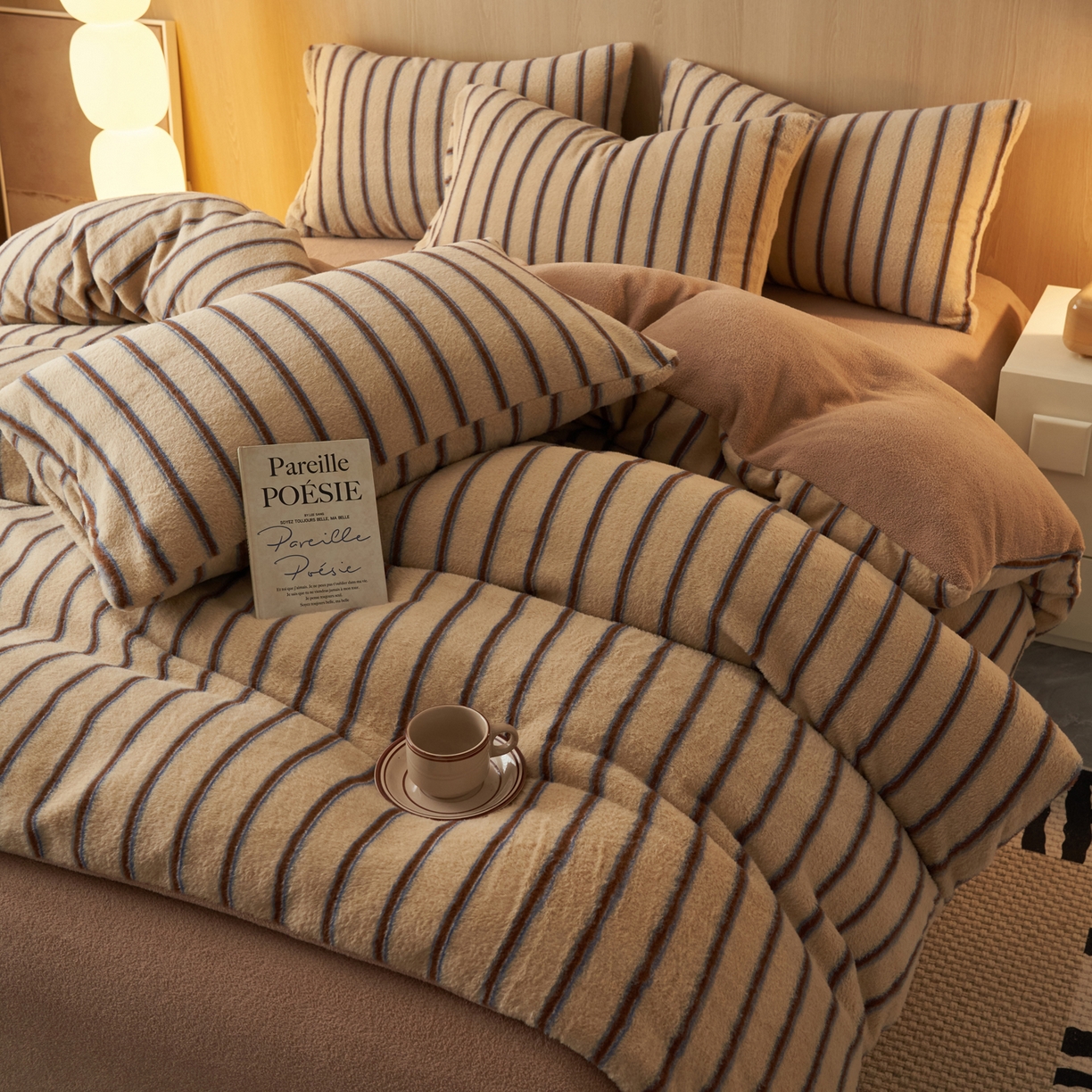 91家纺网 家纺一手货源 找家纺 （总）早晨家纺 2025新款未末款仿羊绒牛奶绒四件套