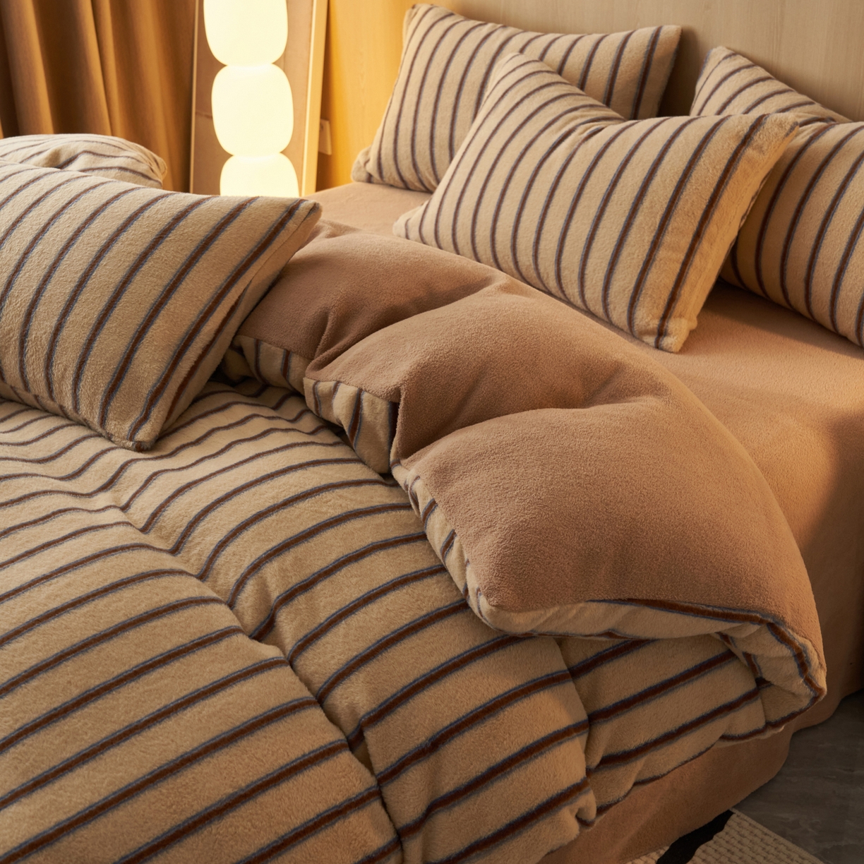 91家纺网 家纺一手货源 找家纺 （总）早晨家纺 2025新款未末款仿羊绒牛奶绒四件套