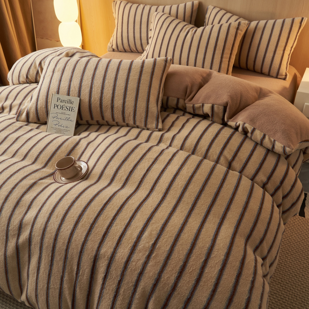 91家纺网 家纺一手货源 找家纺 （总）早晨家纺 2025新款未末款仿羊绒牛奶绒四件套