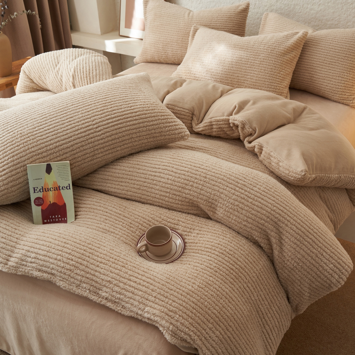 91家纺网 家纺一手货源 找家纺 （总）早晨家纺 2025新款世纪款塔芙蓉牛奶绒四件套