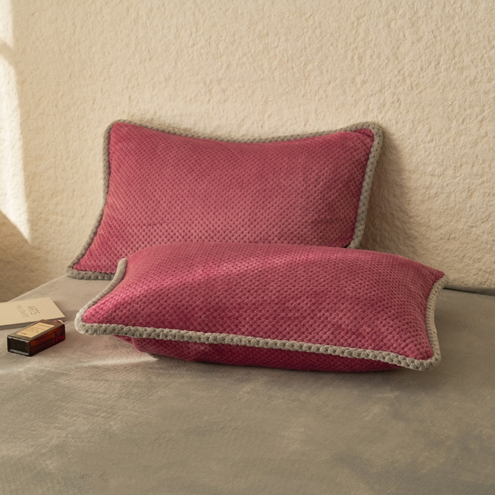 91家纺网 家纺一手货源 找家纺 早晨家纺 2025新款尚流款牛奶绒提花四件套 尚流-豆沙