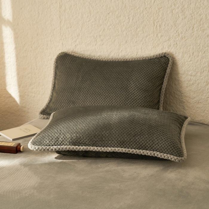 91家纺网 家纺一手货源 找家纺 早晨家纺 2025新款尚流款牛奶绒提花四件套 尚流-深灰