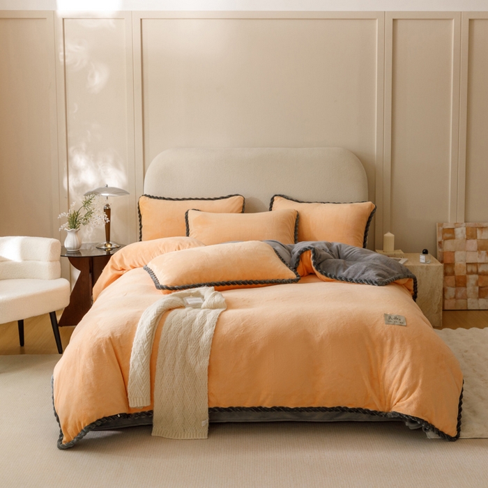 91家纺网 家纺一手货源 找家纺 （总）早晨家纺 2025新款牛奶绒双拼四件套